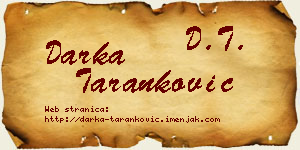 Darka Taranković vizit kartica